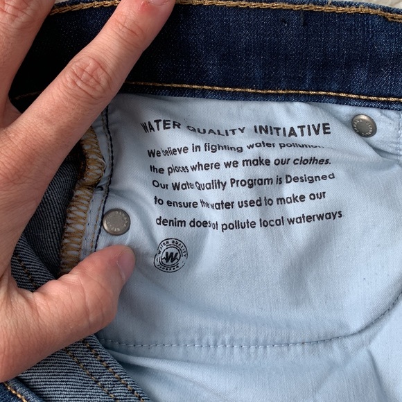 BANANA REPUBLIC | mid-rise skinny premium denim dark blue jeans - Picture 5 of 6